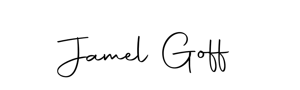 Jamel Goff stylish signature style. Best Handwritten Sign (Autography-DOLnW) for my name. Handwritten Signature Collection Ideas for my name Jamel Goff. Jamel Goff signature style 10 images and pictures png