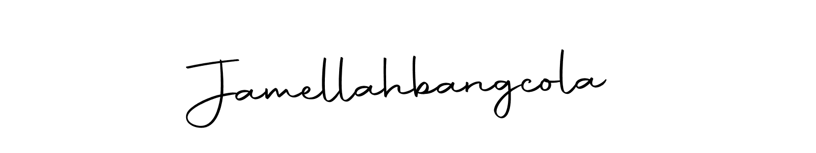 Make a beautiful signature design for name Jamellahbangcola. With this signature (Autography-DOLnW) style, you can create a handwritten signature for free. Jamellahbangcola signature style 10 images and pictures png