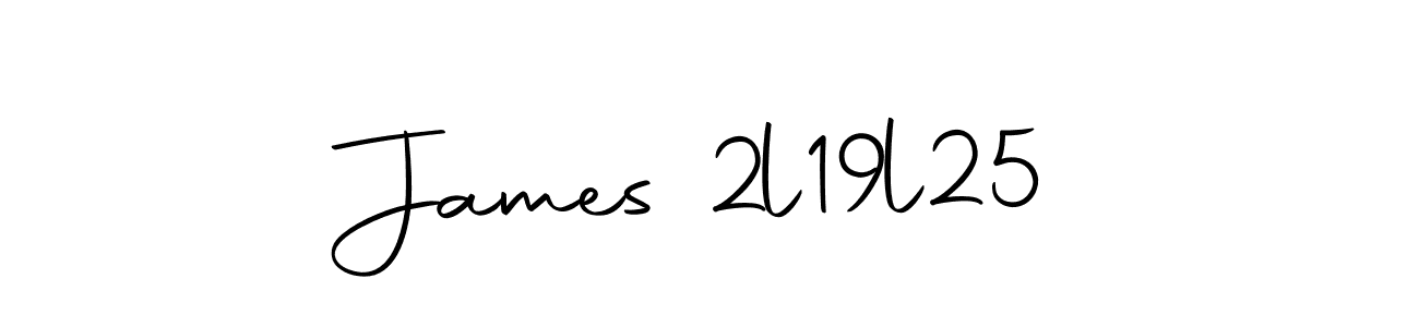 How to make James 2l19l25 signature? Autography-DOLnW is a professional autograph style. Create handwritten signature for James 2l19l25 name. James 2l19l25 signature style 10 images and pictures png