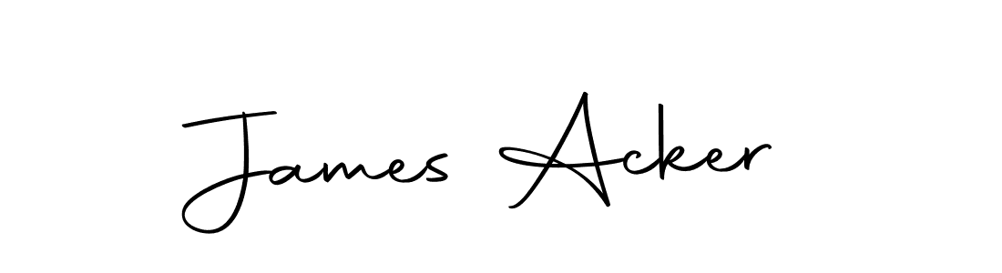 Design your own signature with our free online signature maker. With this signature software, you can create a handwritten (Autography-DOLnW) signature for name James Acker. James Acker signature style 10 images and pictures png
