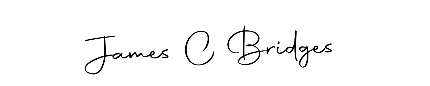 Make a beautiful signature design for name James C Bridges. With this signature (Autography-DOLnW) style, you can create a handwritten signature for free. James C Bridges signature style 10 images and pictures png