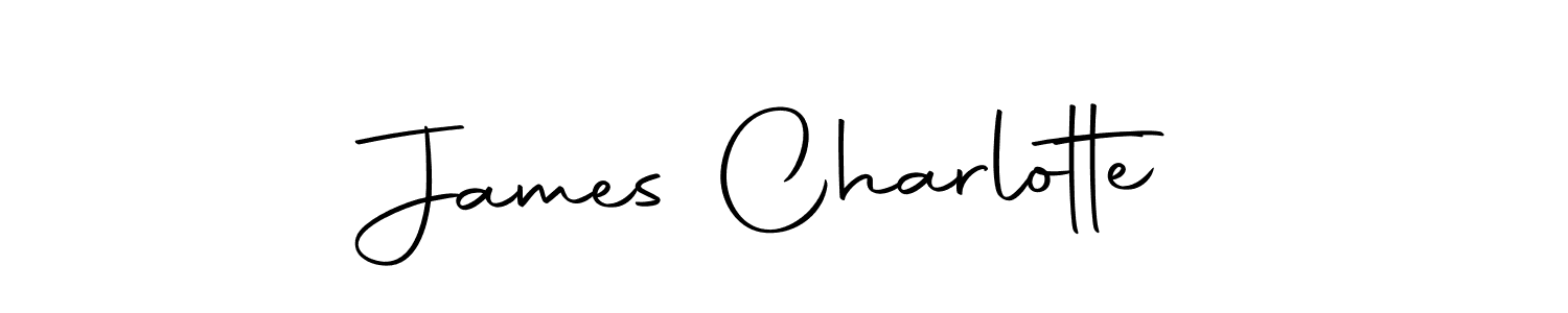 Make a beautiful signature design for name James Charlotte. With this signature (Autography-DOLnW) style, you can create a handwritten signature for free. James Charlotte signature style 10 images and pictures png