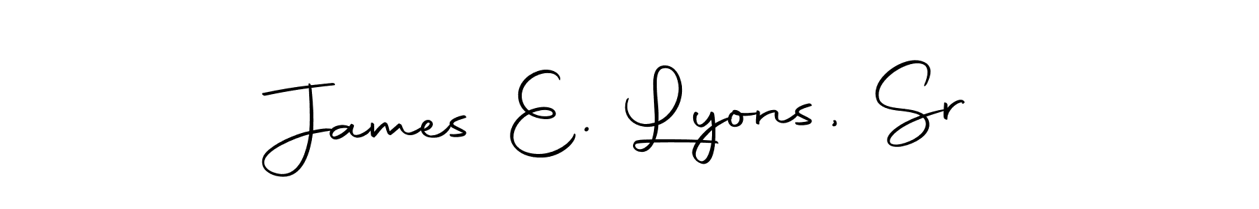 Similarly Autography-DOLnW is the best handwritten signature design. Signature creator online .You can use it as an online autograph creator for name James E. Lyons, Sr. James E. Lyons, Sr signature style 10 images and pictures png