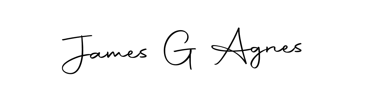 Use a signature maker to create a handwritten signature online. With this signature software, you can design (Autography-DOLnW) your own signature for name James G Agnes. James G Agnes signature style 10 images and pictures png