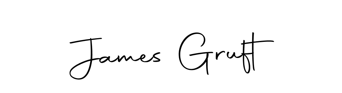 You should practise on your own different ways (Autography-DOLnW) to write your name (James Gruft) in signature. don't let someone else do it for you. James Gruft signature style 10 images and pictures png
