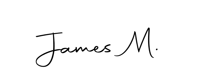 It looks lik you need a new signature style for name James M.. Design unique handwritten (Autography-DOLnW) signature with our free signature maker in just a few clicks. James M. signature style 10 images and pictures png