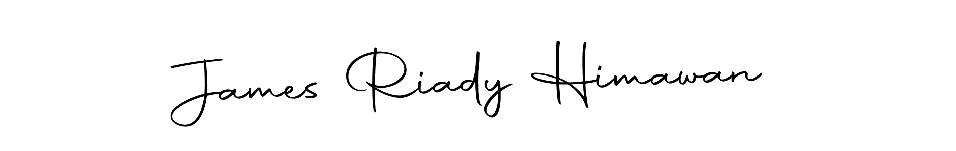 How to make James Riady Himawan name signature. Use Autography-DOLnW style for creating short signs online. This is the latest handwritten sign. James Riady Himawan signature style 10 images and pictures png