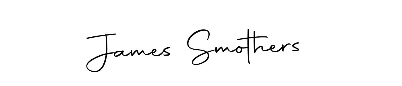 Make a short James Smothers signature style. Manage your documents anywhere anytime using Autography-DOLnW. Create and add eSignatures, submit forms, share and send files easily. James Smothers signature style 10 images and pictures png