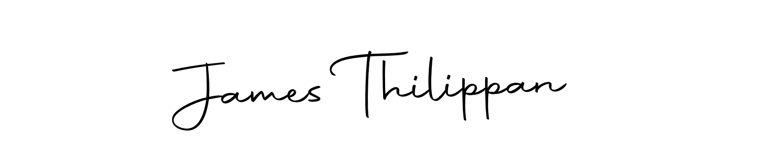 How to make James Thilippan name signature. Use Autography-DOLnW style for creating short signs online. This is the latest handwritten sign. James Thilippan signature style 10 images and pictures png