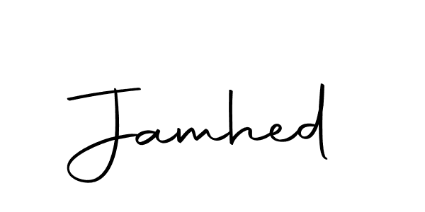 Make a beautiful signature design for name Jamhed. With this signature (Autography-DOLnW) style, you can create a handwritten signature for free. Jamhed signature style 10 images and pictures png