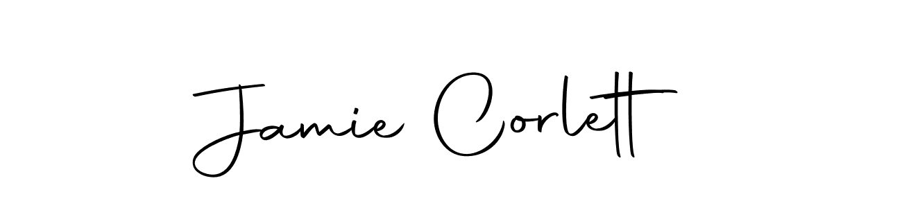 Create a beautiful signature design for name Jamie Corlett. With this signature (Autography-DOLnW) fonts, you can make a handwritten signature for free. Jamie Corlett signature style 10 images and pictures png