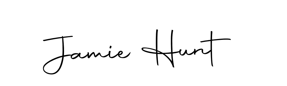 You should practise on your own different ways (Autography-DOLnW) to write your name (Jamie Hunt) in signature. don't let someone else do it for you. Jamie Hunt signature style 10 images and pictures png