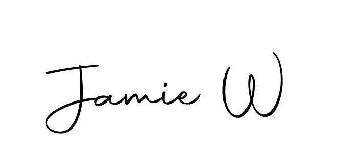 Jamie W stylish signature style. Best Handwritten Sign (Autography-DOLnW) for my name. Handwritten Signature Collection Ideas for my name Jamie W. Jamie W signature style 10 images and pictures png