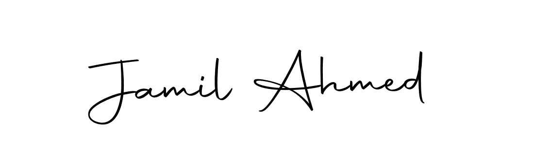 Use a signature maker to create a handwritten signature online. With this signature software, you can design (Autography-DOLnW) your own signature for name Jamil Ahmed. Jamil Ahmed signature style 10 images and pictures png