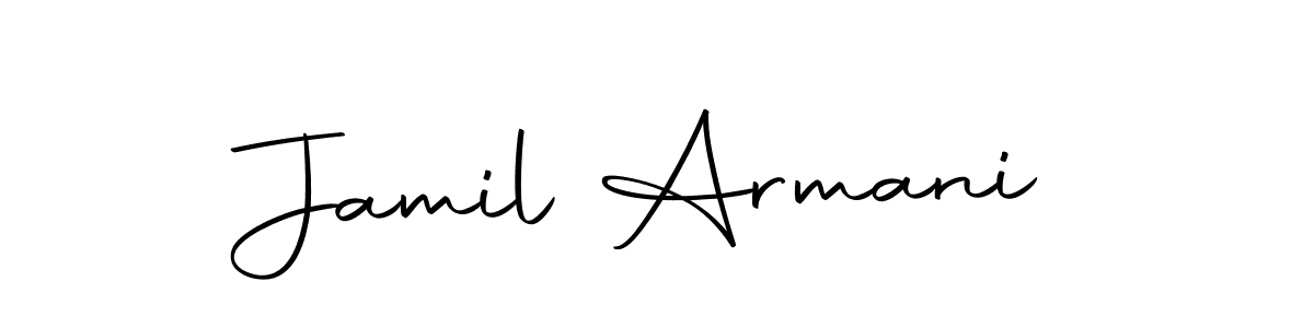 Jamil Armani stylish signature style. Best Handwritten Sign (Autography-DOLnW) for my name. Handwritten Signature Collection Ideas for my name Jamil Armani. Jamil Armani signature style 10 images and pictures png
