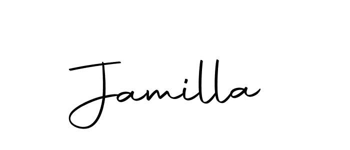 How to make Jamilla name signature. Use Autography-DOLnW style for creating short signs online. This is the latest handwritten sign. Jamilla signature style 10 images and pictures png