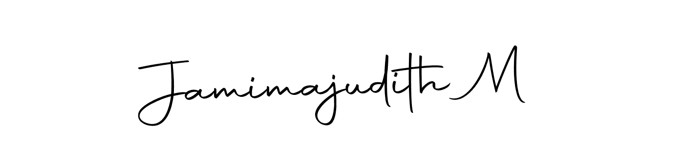 Make a beautiful signature design for name Jamimajudith M. Use this online signature maker to create a handwritten signature for free. Jamimajudith M signature style 10 images and pictures png