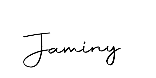 Create a beautiful signature design for name Jaminy. With this signature (Autography-DOLnW) fonts, you can make a handwritten signature for free. Jaminy signature style 10 images and pictures png