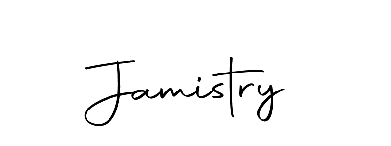 Create a beautiful signature design for name Jamistry. With this signature (Autography-DOLnW) fonts, you can make a handwritten signature for free. Jamistry signature style 10 images and pictures png