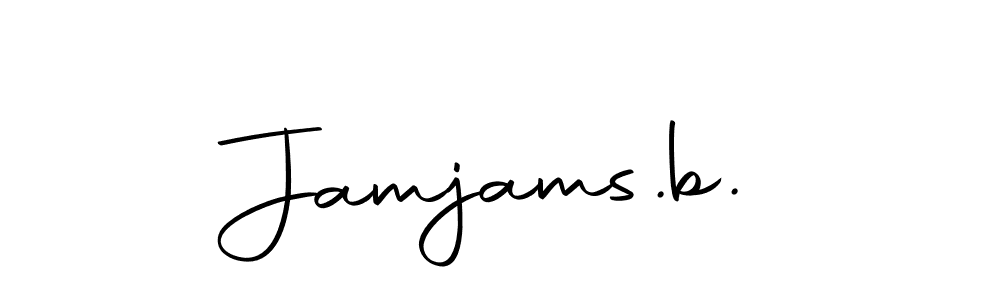 Design your own signature with our free online signature maker. With this signature software, you can create a handwritten (Autography-DOLnW) signature for name Jamjams.b.. Jamjams.b. signature style 10 images and pictures png