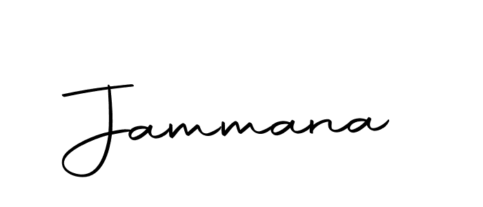 Design your own signature with our free online signature maker. With this signature software, you can create a handwritten (Autography-DOLnW) signature for name Jammana. Jammana signature style 10 images and pictures png