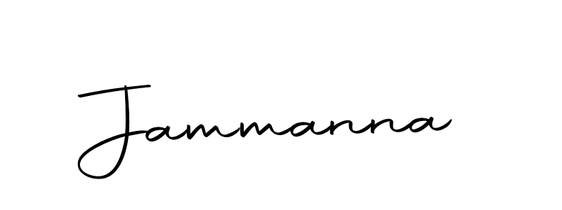 Create a beautiful signature design for name Jammanna. With this signature (Autography-DOLnW) fonts, you can make a handwritten signature for free. Jammanna signature style 10 images and pictures png