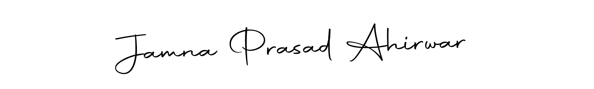 Create a beautiful signature design for name Jamna Prasad Ahirwar. With this signature (Autography-DOLnW) fonts, you can make a handwritten signature for free. Jamna Prasad Ahirwar signature style 10 images and pictures png