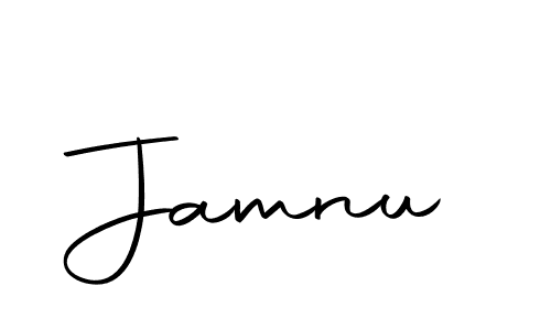 Design your own signature with our free online signature maker. With this signature software, you can create a handwritten (Autography-DOLnW) signature for name Jamnu. Jamnu signature style 10 images and pictures png