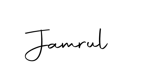 Design your own signature with our free online signature maker. With this signature software, you can create a handwritten (Autography-DOLnW) signature for name Jamrul. Jamrul signature style 10 images and pictures png