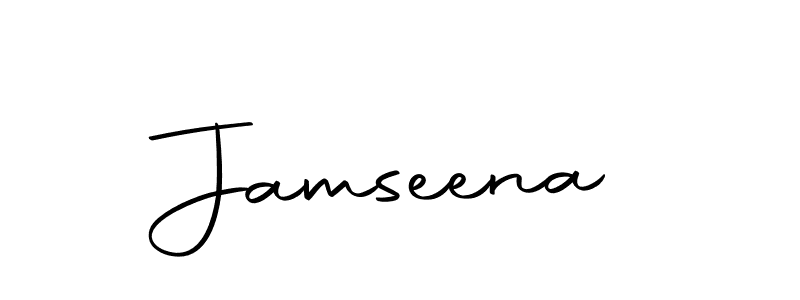 Design your own signature with our free online signature maker. With this signature software, you can create a handwritten (Autography-DOLnW) signature for name Jamseena. Jamseena signature style 10 images and pictures png