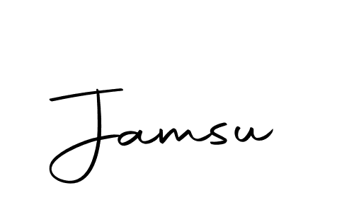 Make a beautiful signature design for name Jamsu. With this signature (Autography-DOLnW) style, you can create a handwritten signature for free. Jamsu signature style 10 images and pictures png