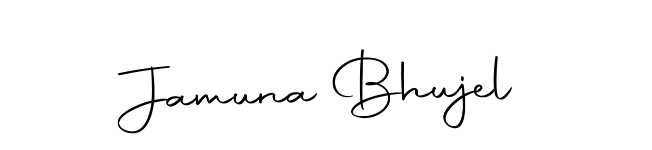 Jamuna Bhujel stylish signature style. Best Handwritten Sign (Autography-DOLnW) for my name. Handwritten Signature Collection Ideas for my name Jamuna Bhujel. Jamuna Bhujel signature style 10 images and pictures png