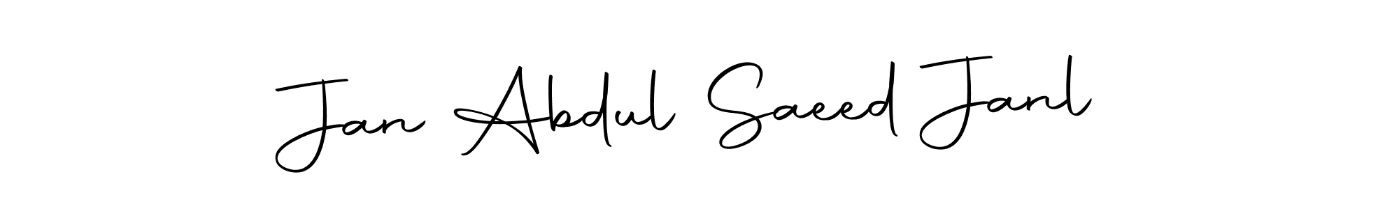 You should practise on your own different ways (Autography-DOLnW) to write your name (Jan Abdul Saeed Janl) in signature. don't let someone else do it for you. Jan Abdul Saeed Janl signature style 10 images and pictures png