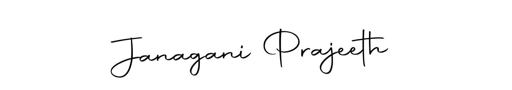 How to make Janagani Prajeeth name signature. Use Autography-DOLnW style for creating short signs online. This is the latest handwritten sign. Janagani Prajeeth signature style 10 images and pictures png