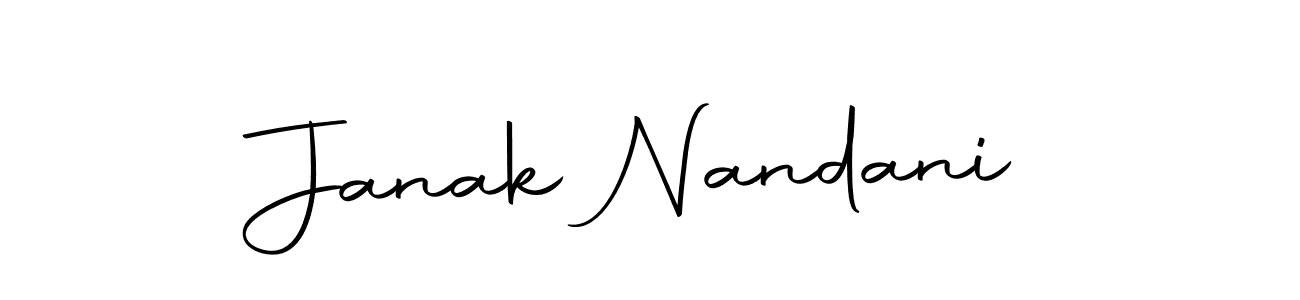 How to make Janak Nandani name signature. Use Autography-DOLnW style for creating short signs online. This is the latest handwritten sign. Janak Nandani signature style 10 images and pictures png
