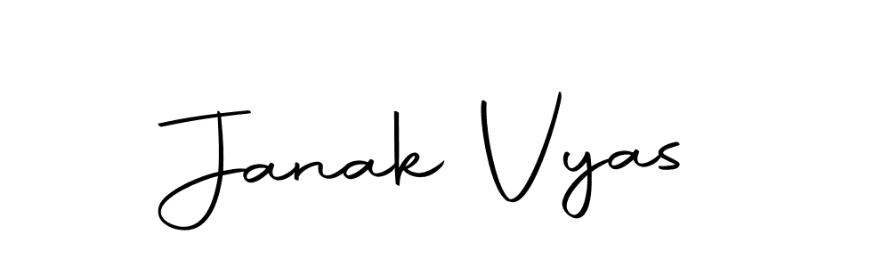 Janak Vyas stylish signature style. Best Handwritten Sign (Autography-DOLnW) for my name. Handwritten Signature Collection Ideas for my name Janak Vyas. Janak Vyas signature style 10 images and pictures png