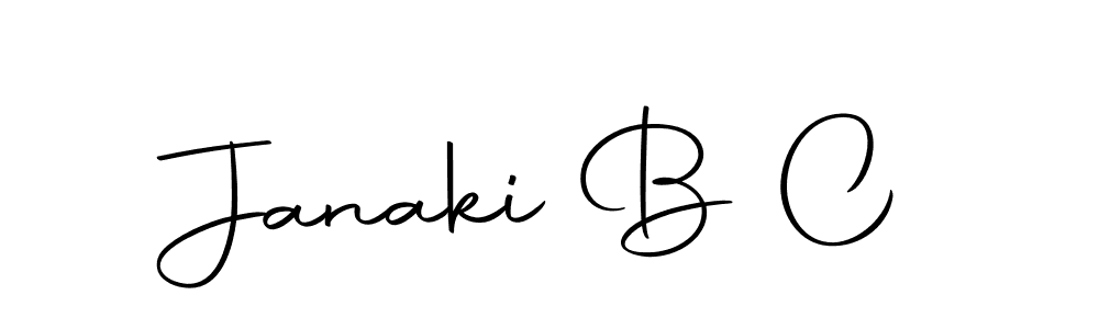 The best way (Autography-DOLnW) to make a short signature is to pick only two or three words in your name. The name Janaki B C include a total of six letters. For converting this name. Janaki B C signature style 10 images and pictures png