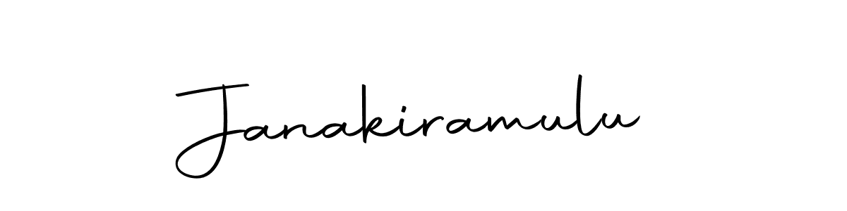 Create a beautiful signature design for name Janakiramulu. With this signature (Autography-DOLnW) fonts, you can make a handwritten signature for free. Janakiramulu signature style 10 images and pictures png