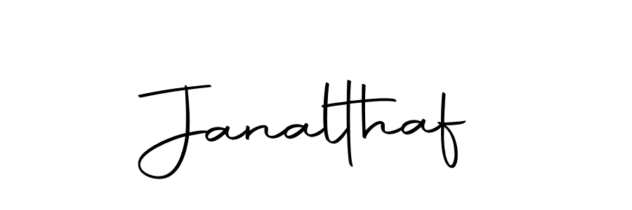 Create a beautiful signature design for name Janalthaf. With this signature (Autography-DOLnW) fonts, you can make a handwritten signature for free. Janalthaf signature style 10 images and pictures png