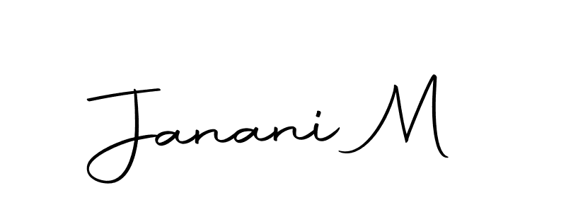 Janani M stylish signature style. Best Handwritten Sign (Autography-DOLnW) for my name. Handwritten Signature Collection Ideas for my name Janani M. Janani M signature style 10 images and pictures png