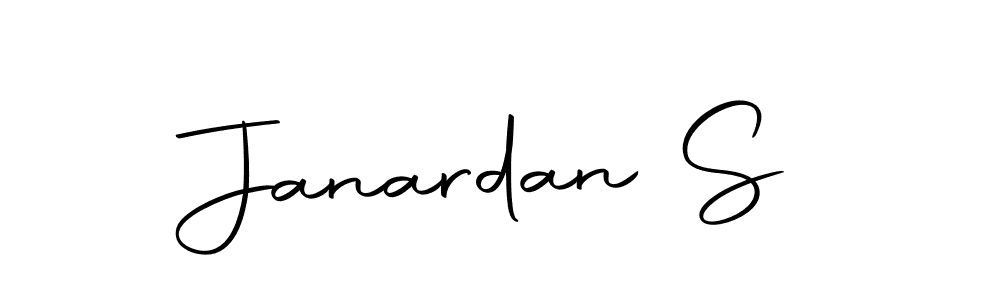 Design your own signature with our free online signature maker. With this signature software, you can create a handwritten (Autography-DOLnW) signature for name Janardan S. Janardan S signature style 10 images and pictures png