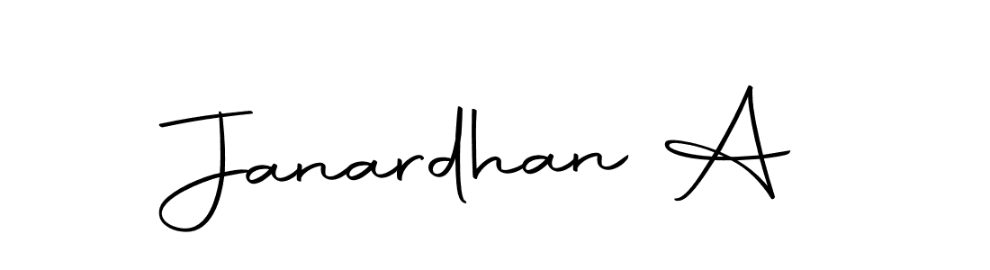 if you are searching for the best signature style for your name Janardhan A. so please give up your signature search. here we have designed multiple signature styles  using Autography-DOLnW. Janardhan A signature style 10 images and pictures png