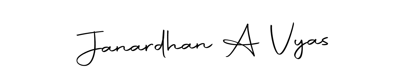 Use a signature maker to create a handwritten signature online. With this signature software, you can design (Autography-DOLnW) your own signature for name Janardhan A Vyas. Janardhan A Vyas signature style 10 images and pictures png