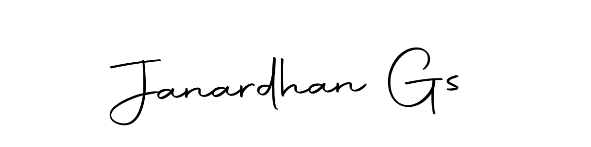 Create a beautiful signature design for name Janardhan Gs. With this signature (Autography-DOLnW) fonts, you can make a handwritten signature for free. Janardhan Gs signature style 10 images and pictures png