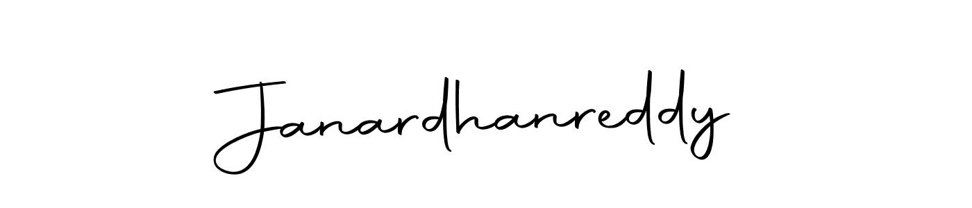 How to make Janardhanreddy name signature. Use Autography-DOLnW style for creating short signs online. This is the latest handwritten sign. Janardhanreddy signature style 10 images and pictures png