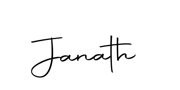 Design your own signature with our free online signature maker. With this signature software, you can create a handwritten (Autography-DOLnW) signature for name Janath. Janath signature style 10 images and pictures png