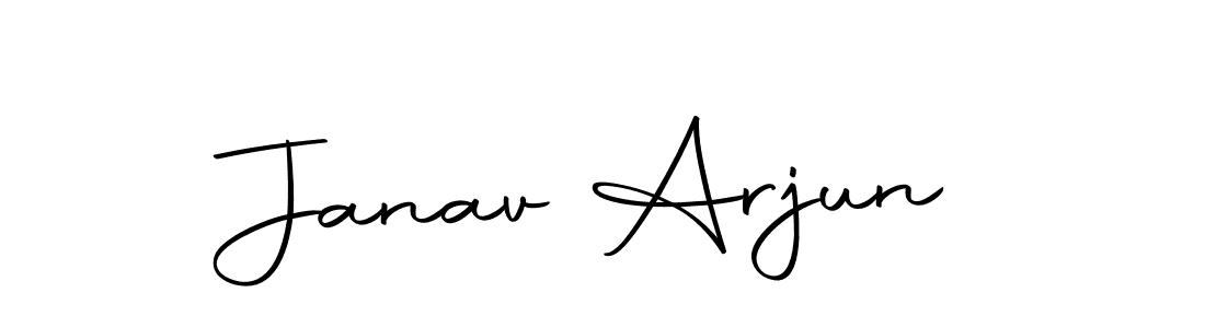 Create a beautiful signature design for name Janav Arjun. With this signature (Autography-DOLnW) fonts, you can make a handwritten signature for free. Janav Arjun signature style 10 images and pictures png