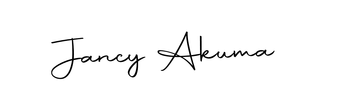 Make a beautiful signature design for name Jancy Akuma. With this signature (Autography-DOLnW) style, you can create a handwritten signature for free. Jancy Akuma signature style 10 images and pictures png