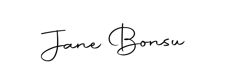 Design your own signature with our free online signature maker. With this signature software, you can create a handwritten (Autography-DOLnW) signature for name Jane Bonsu. Jane Bonsu signature style 10 images and pictures png