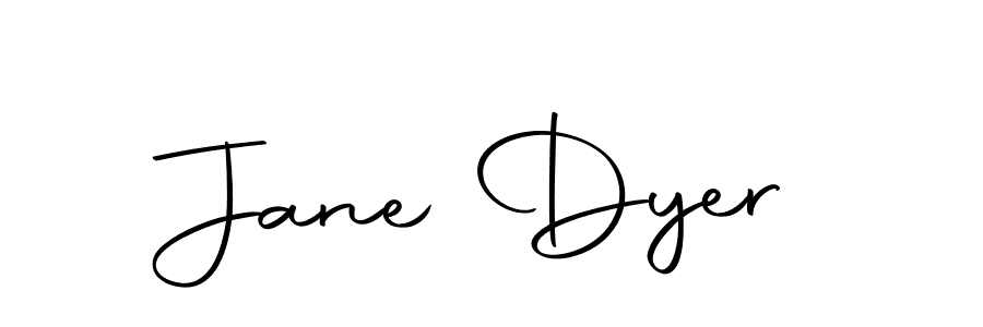 How to make Jane Dyer name signature. Use Autography-DOLnW style for creating short signs online. This is the latest handwritten sign. Jane Dyer signature style 10 images and pictures png